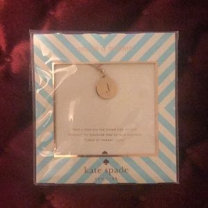Brand new! Kate Spade Gold J initial necklace